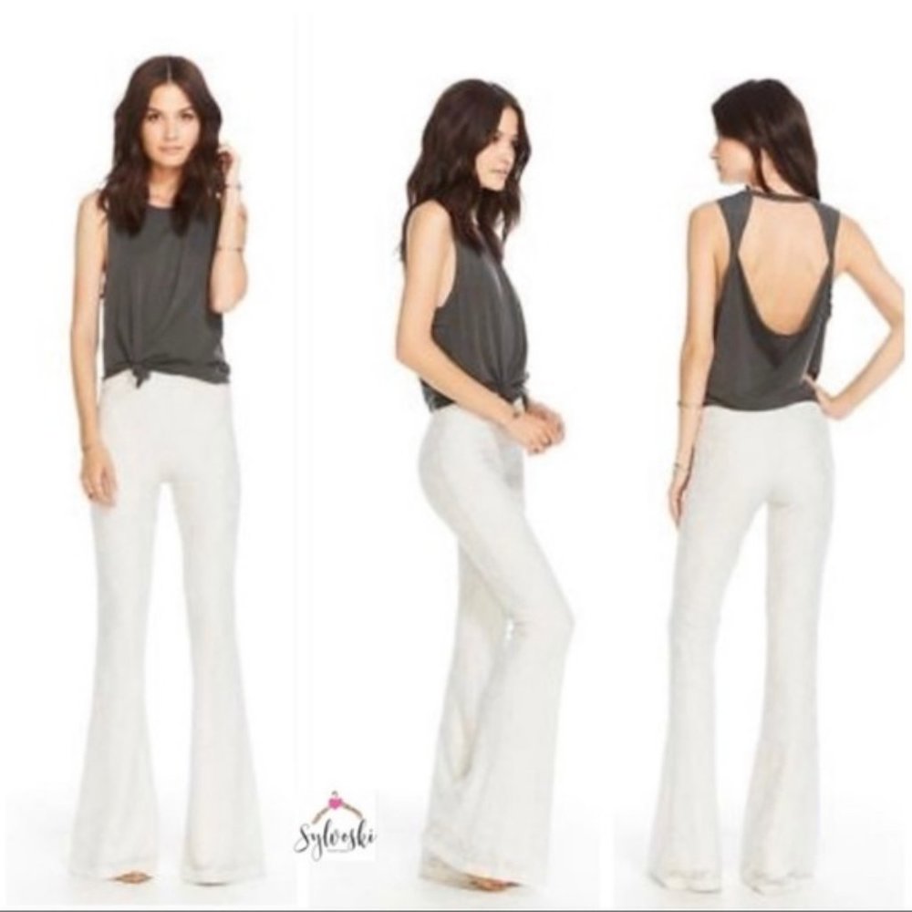 CHASER Lace Bell Bottom Pants SIZE XS